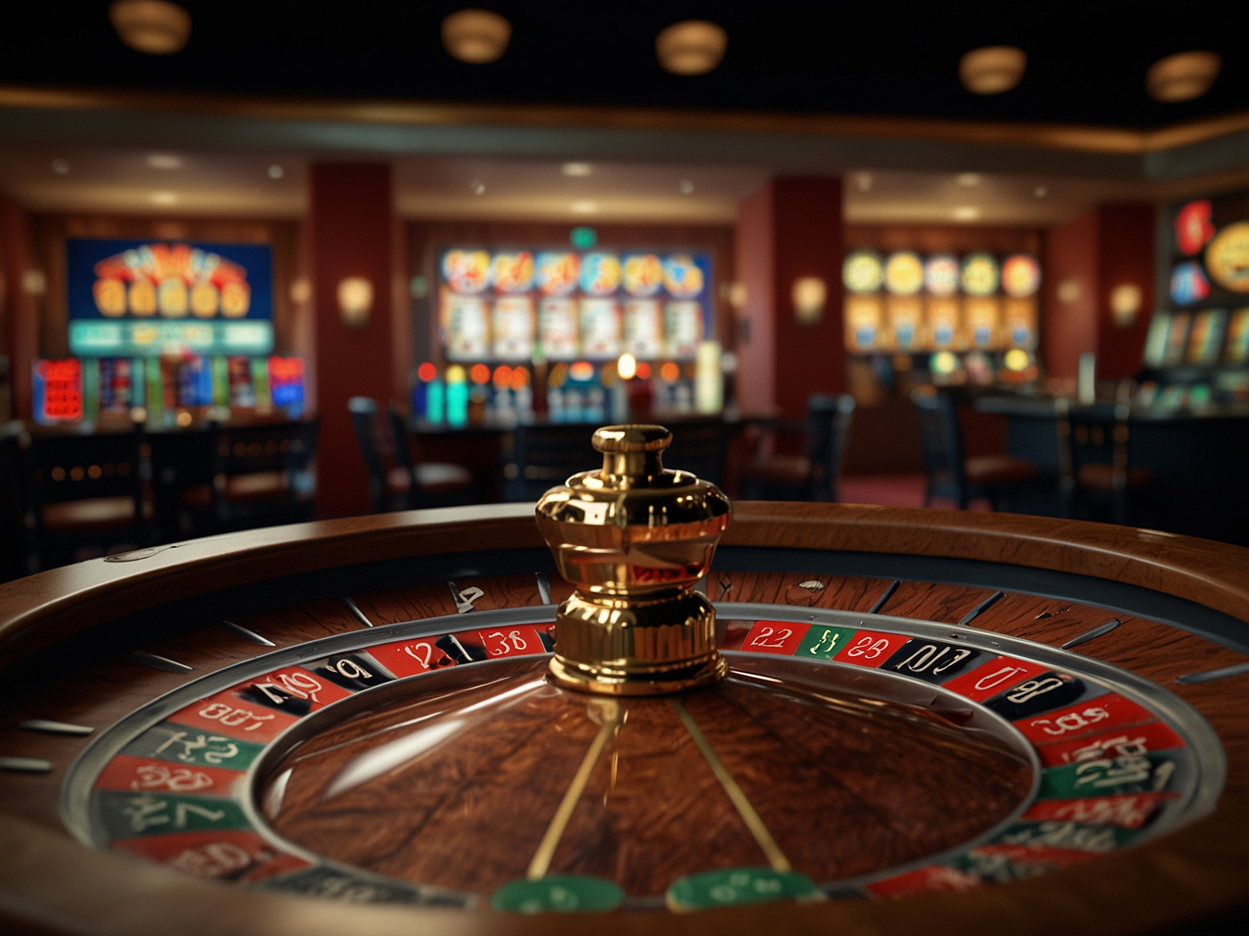 Selection of casino games and slot reels